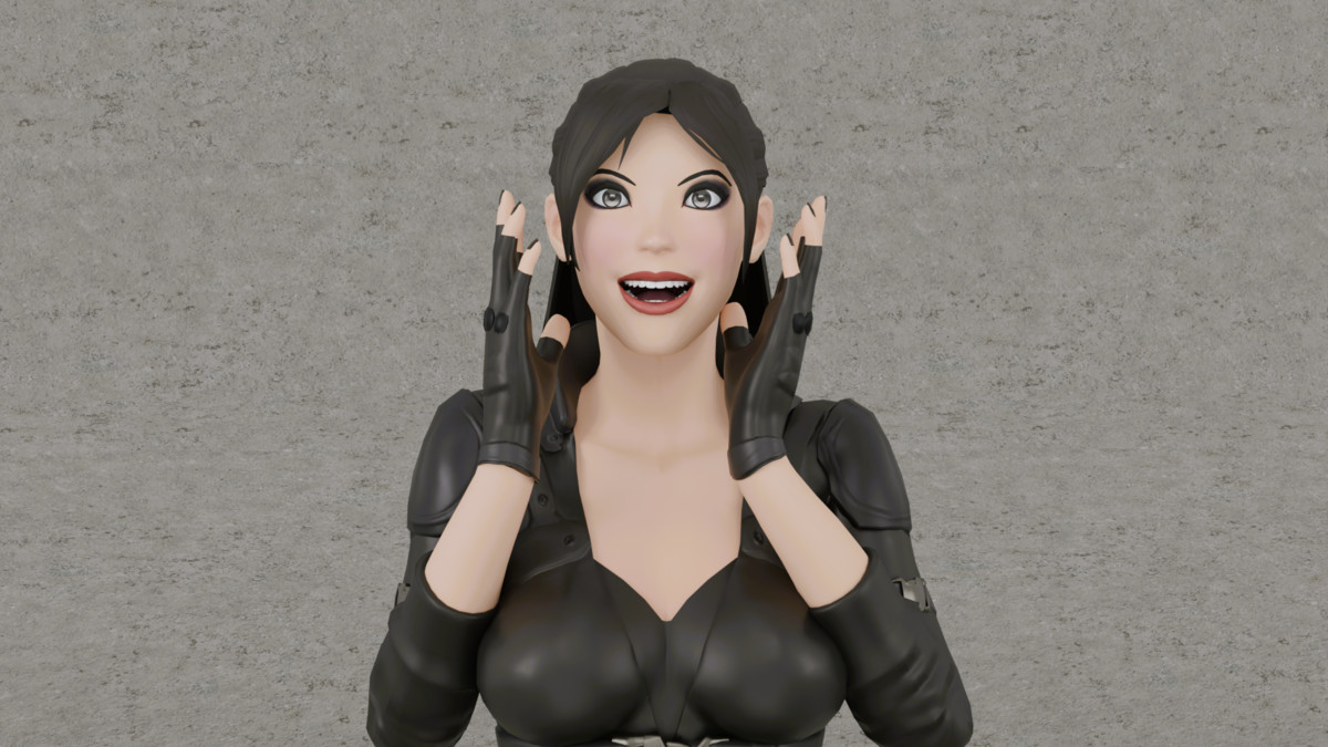 3D Lady In Black