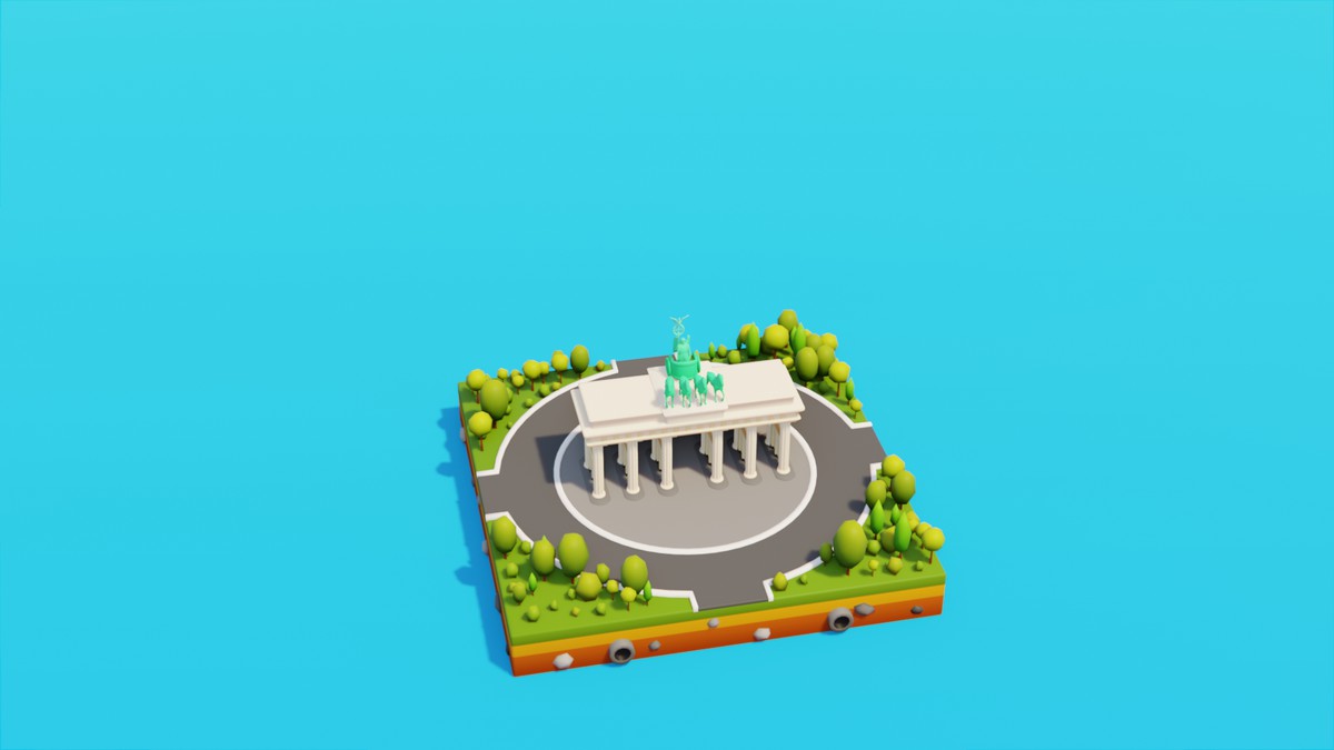 Low Poly LandMarks by IGS