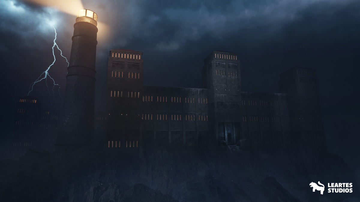 Haunted Prison Environment ( Exterior + Interior , Modular)