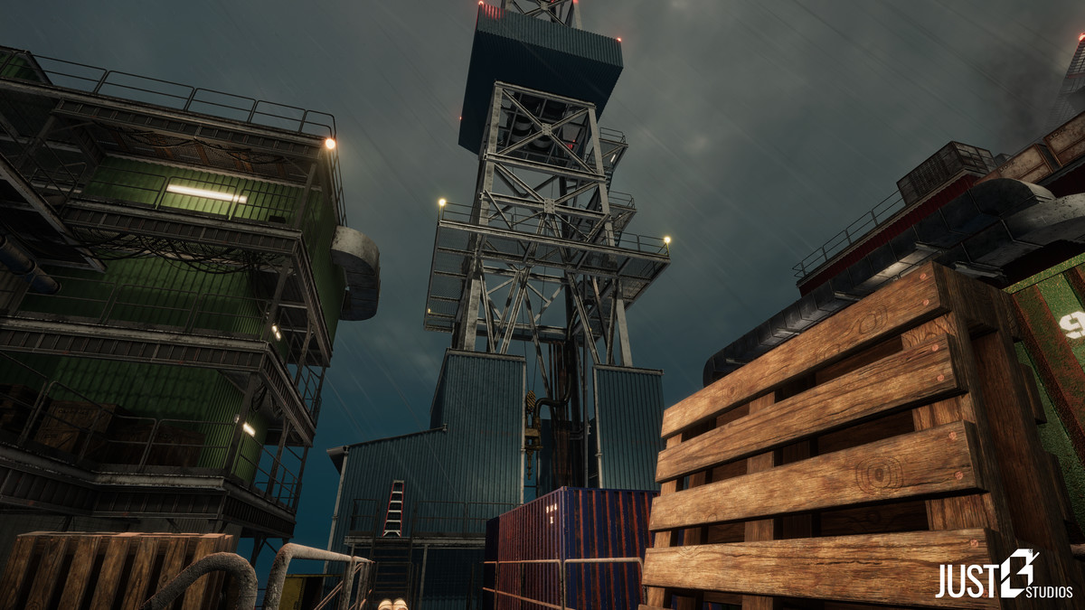 Modular Oil Rig Liope Environment (Ocean,Platform)