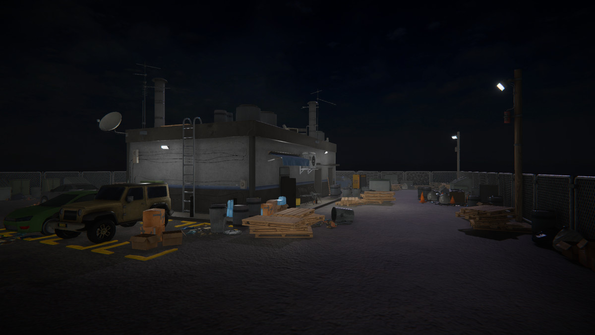Realistic Modern Roadside Convenience Store Asset Package