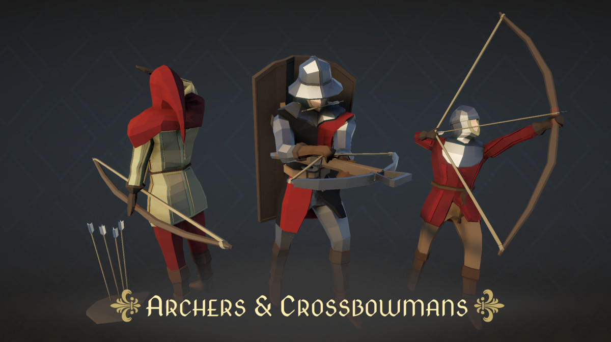 Stylized Medieval Army Pack – Low Poly Characters & Units