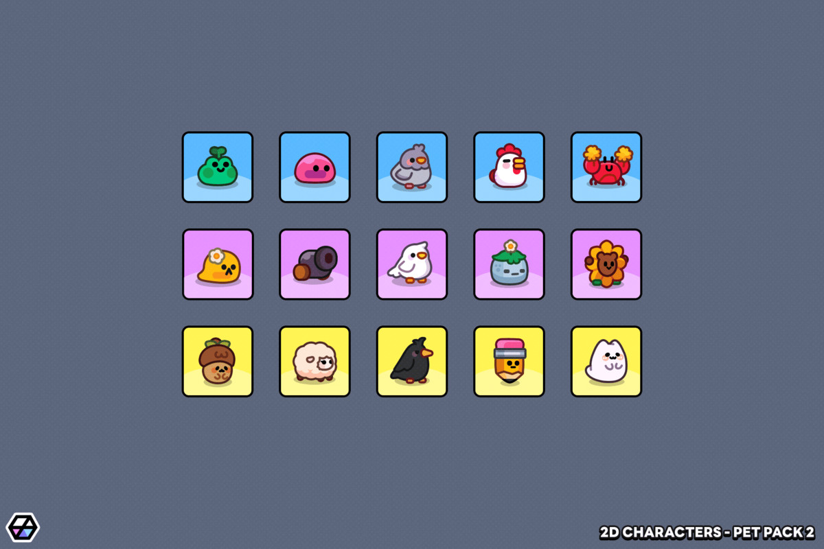 2D Characters - Pet Pack 2