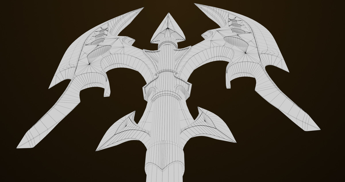 Battle Axe 01 URP HDRP Textures