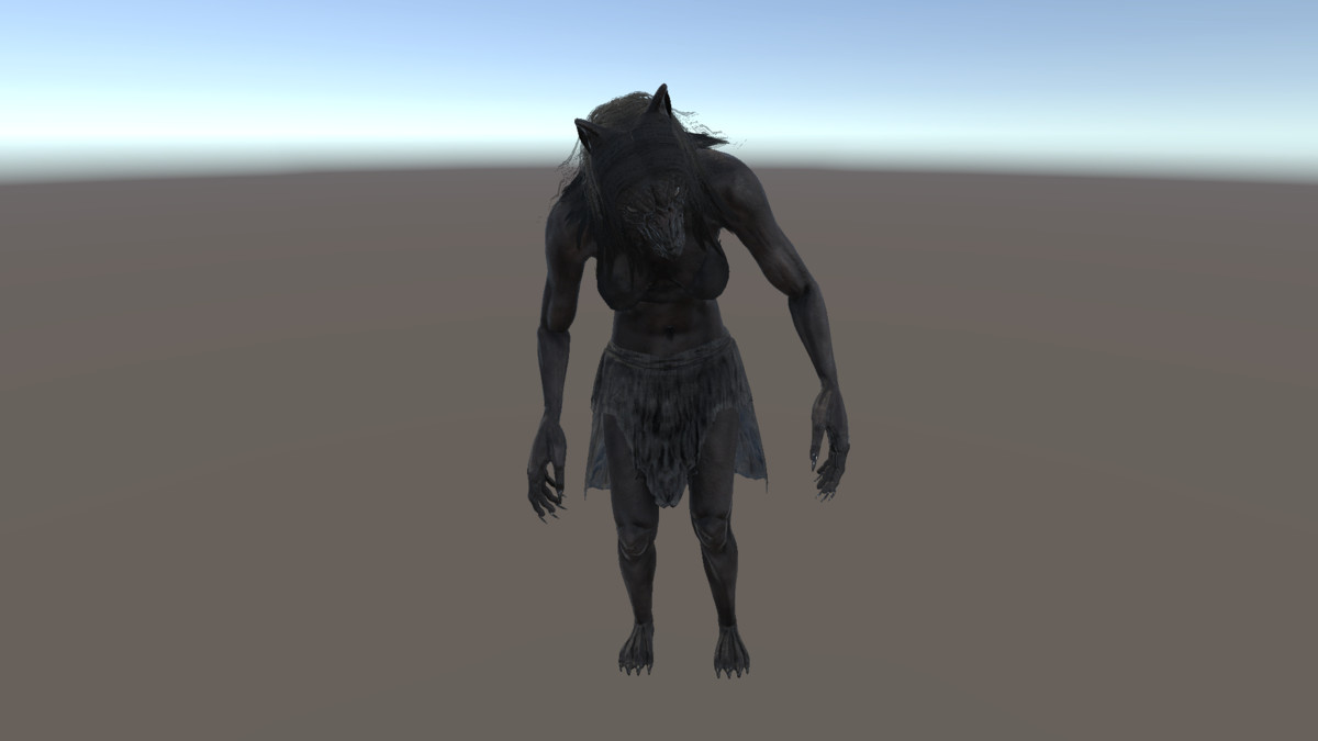 Female Werewolf - Realistic Horror Creature