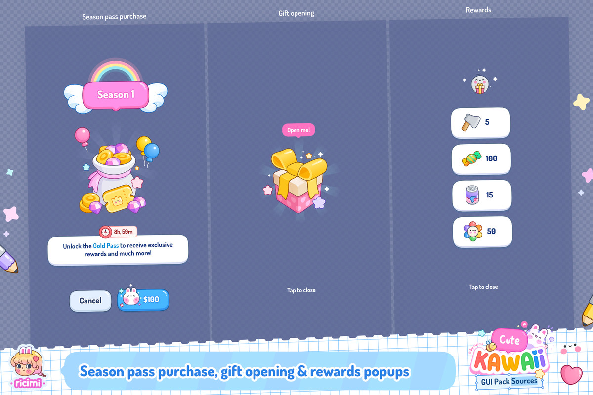 Cute Kawaii GUI Pack Sources