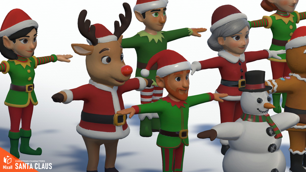 Santa Claus and Christmas characters