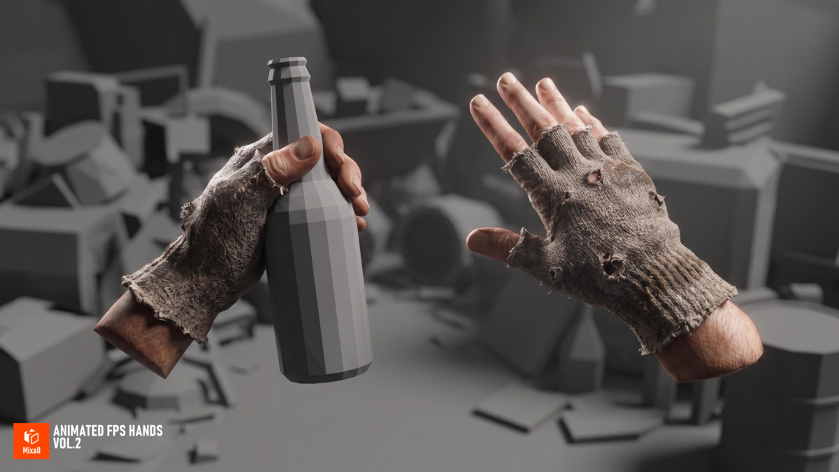 Animated FPS Hands Vol.2