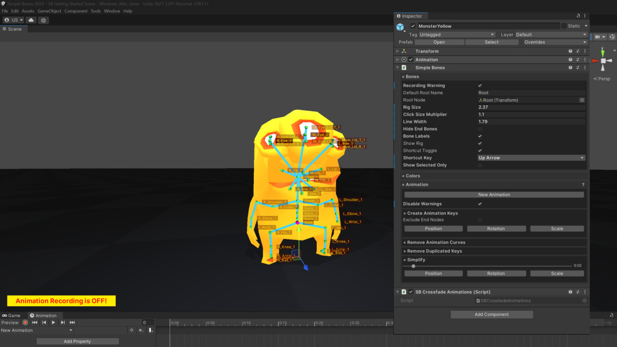 Simple Bones - 2025 - Editor Animation Tool