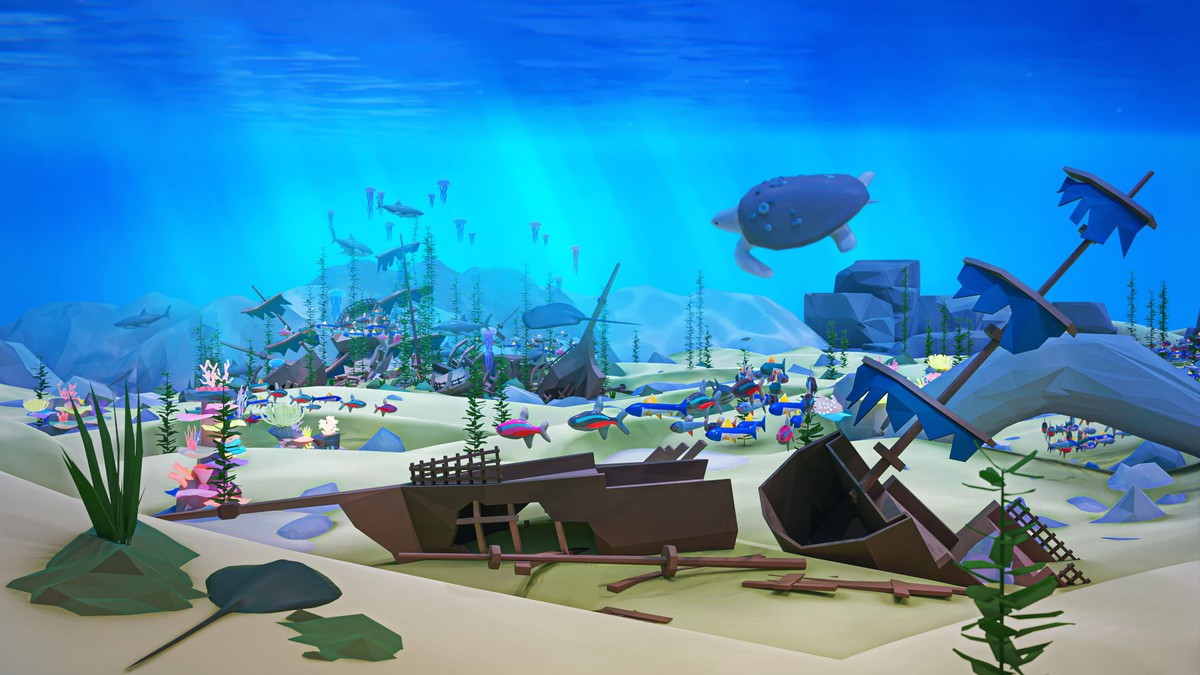 Underwater World - Low Poly 3D Models Pack