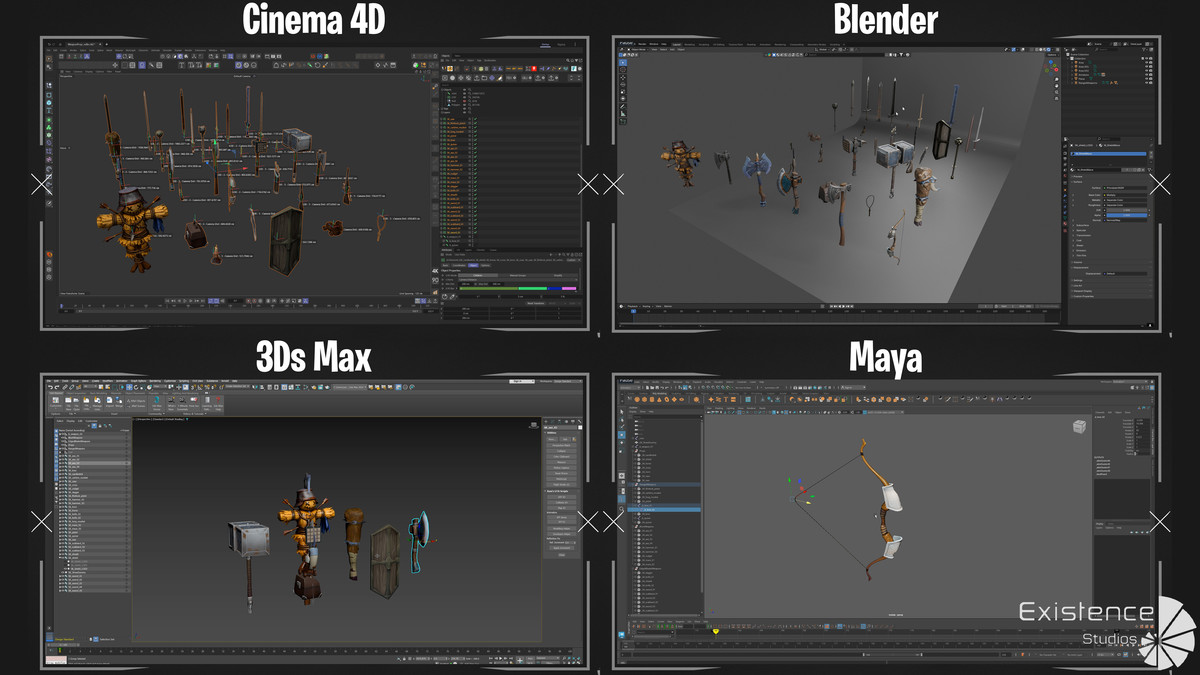 30 in 1 - Weapon Props Bundle - Stylized Fantasy Pack
