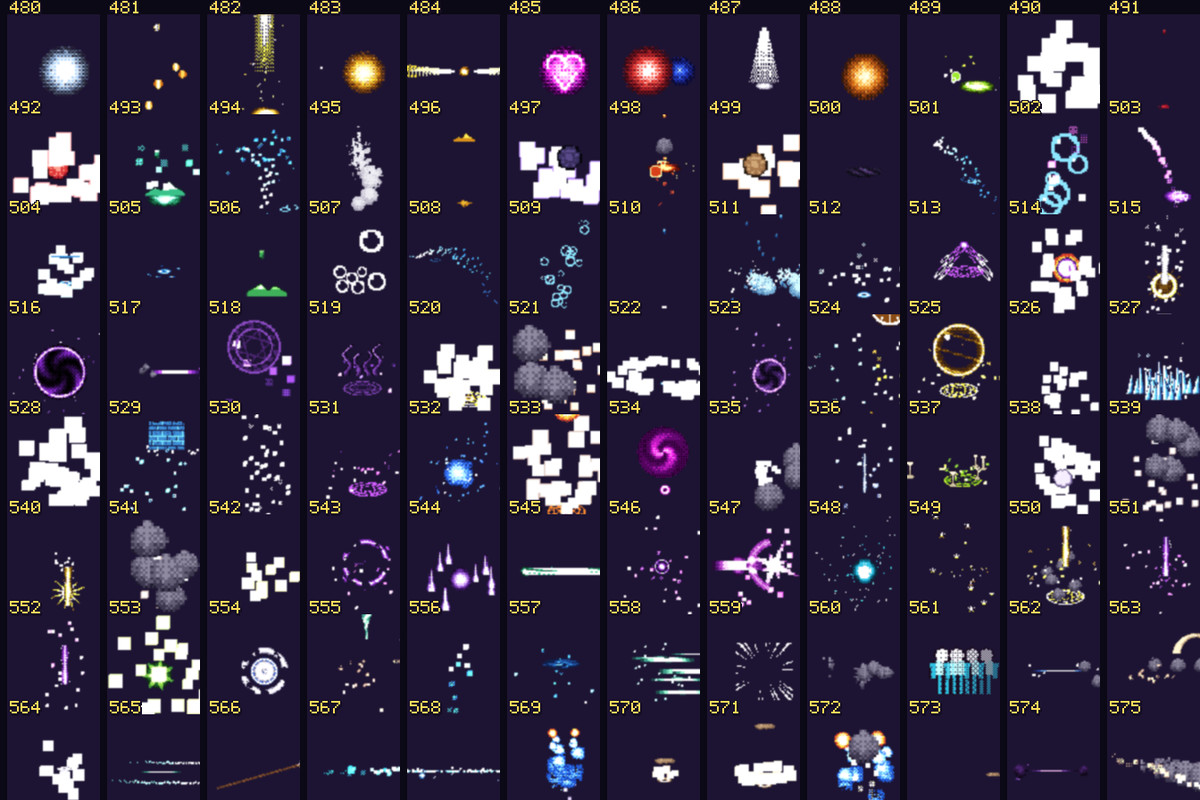 Pixel VFX Mega Pack — 1000 Pixel Art Effects
