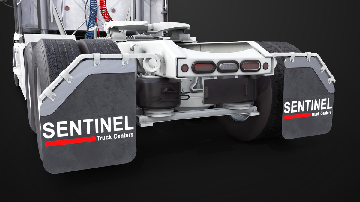 Heavy Truck Chassis 05 White Interior URP HDRP Textures