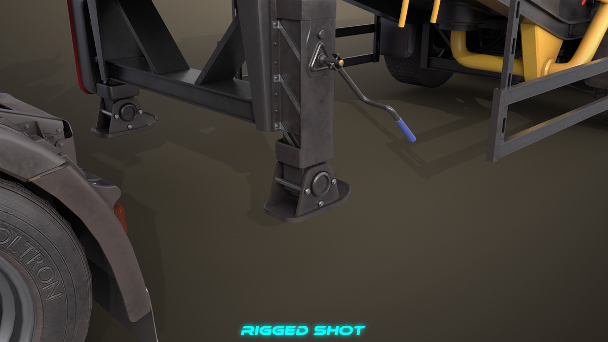 Chassis 06 Cement Trailer 01 Yellow