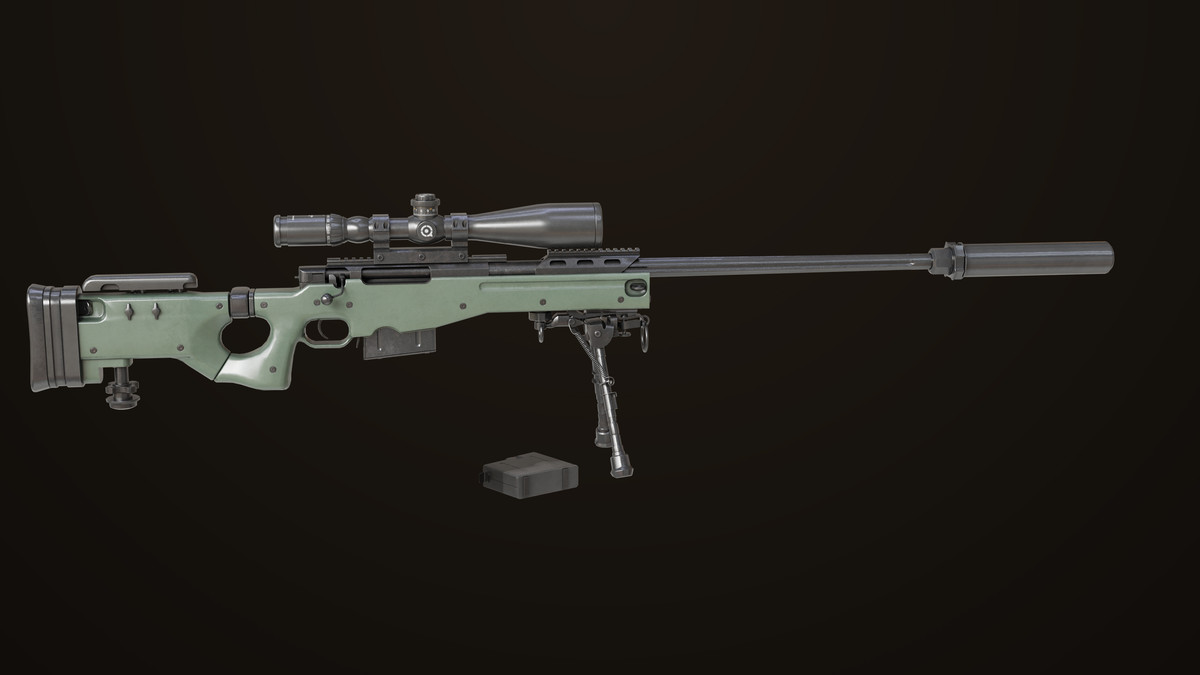 Sniper Rifle 03 Green URP HDRP Textures