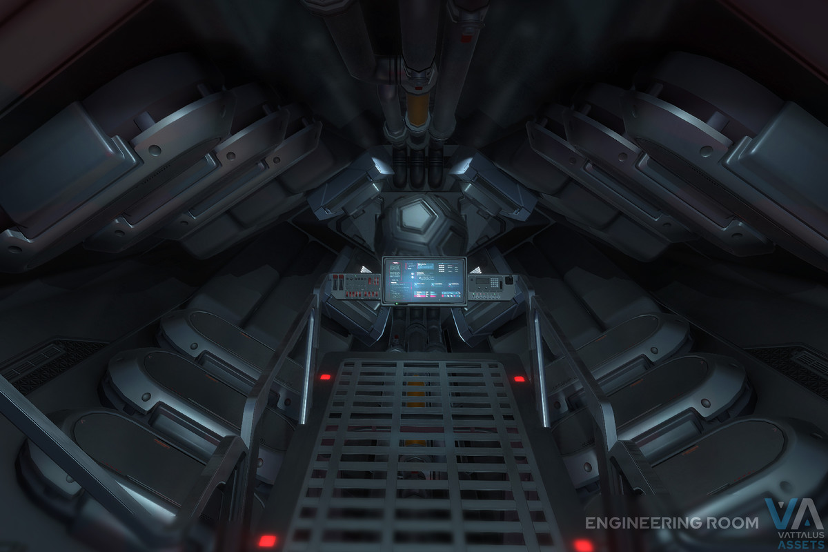 Spaceship with Full Interior: Fenris Frigate