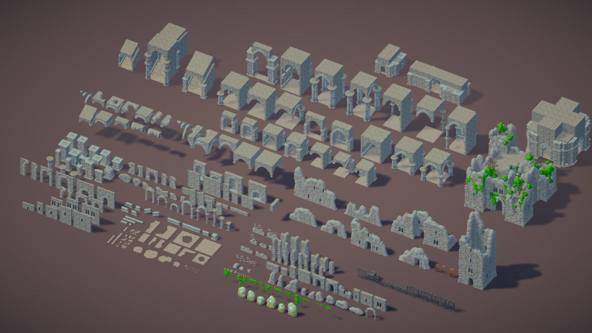 Fantasy Worlds - Forests, Meadows & Dungeons - Stylized 3D Environment