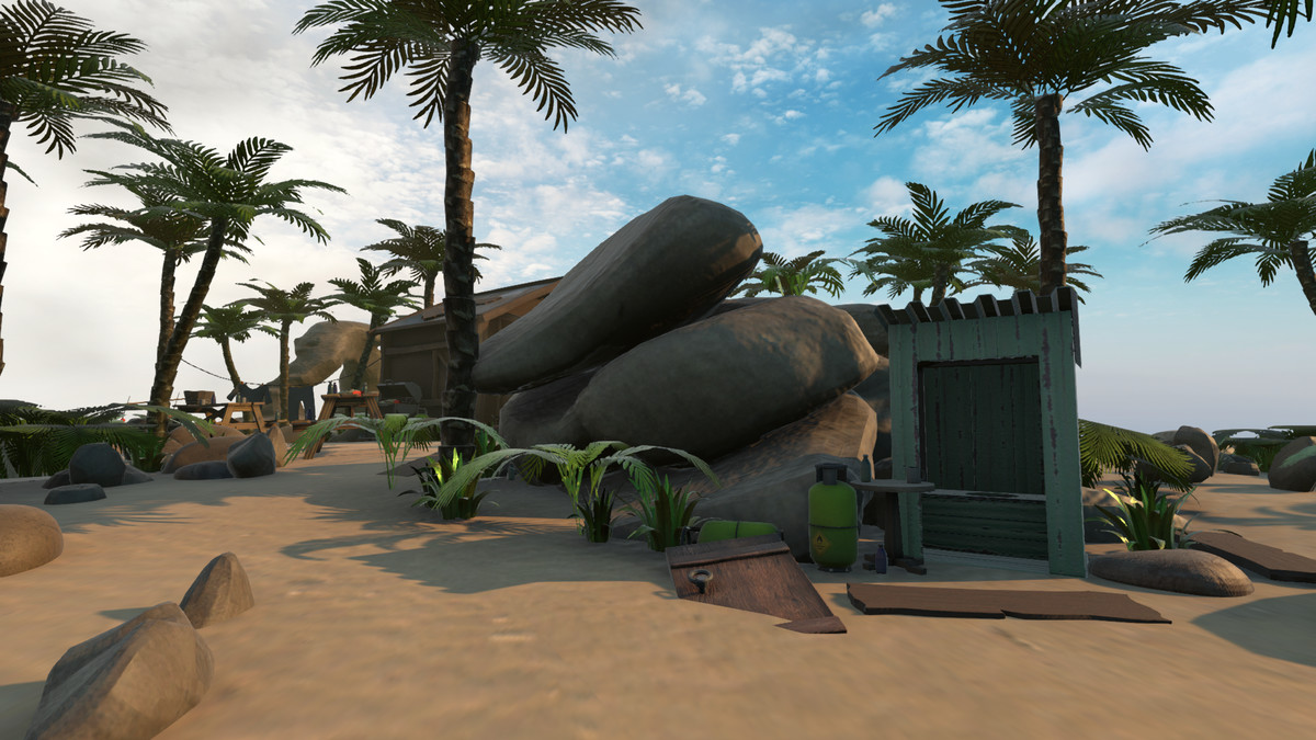 Realistic Beachfront Small Cabin Asset Package