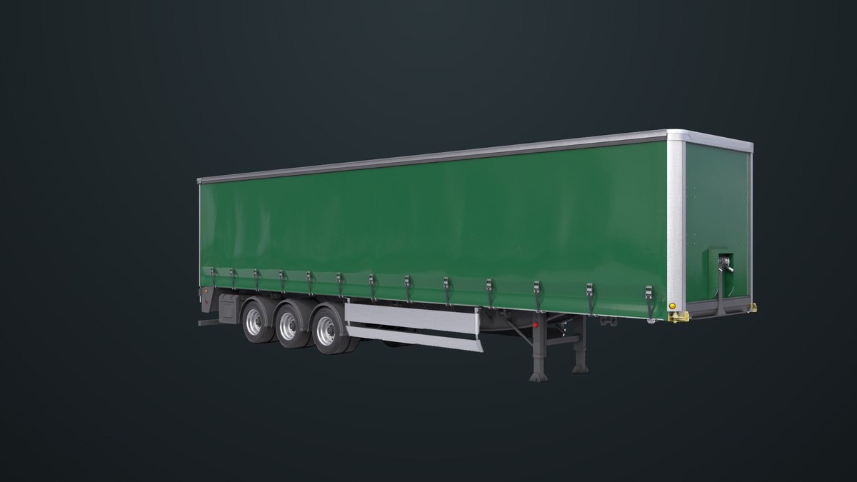 Curtainsider Trailer 4 Variant Collection URP HDRP Textures