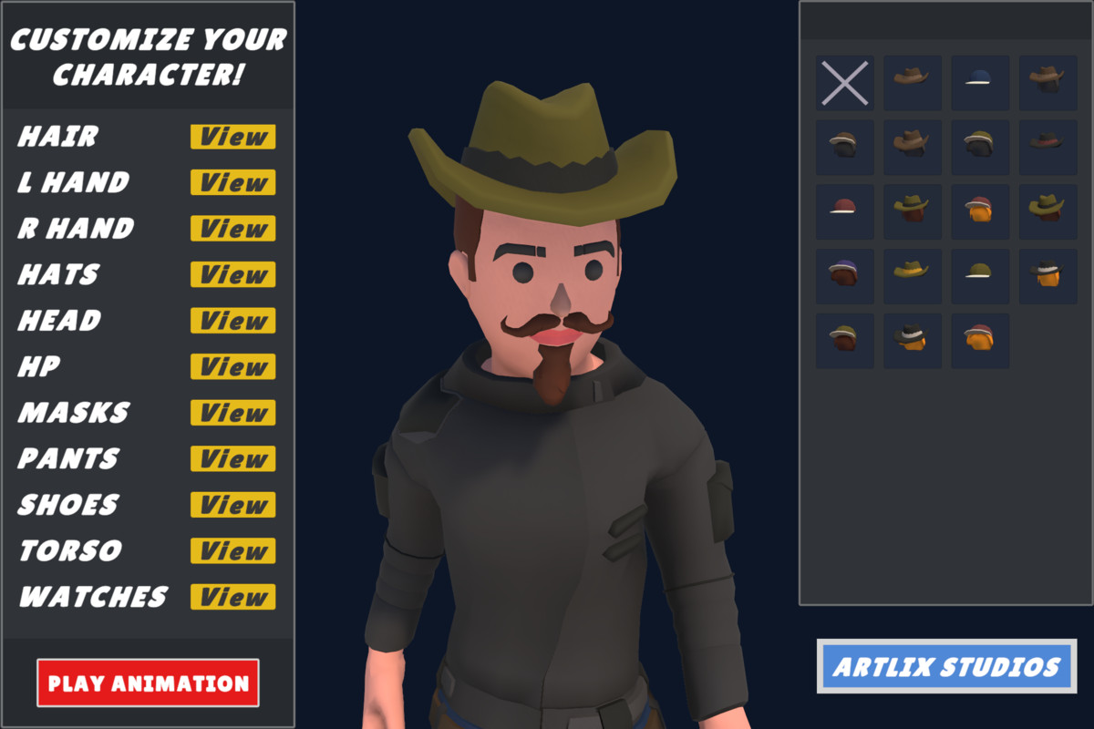 Customizable 3D City Characters Bundle