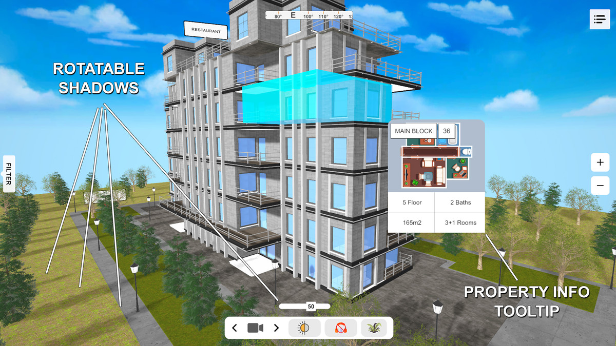 Interactive Real Estate 360 Showcase Architecture System