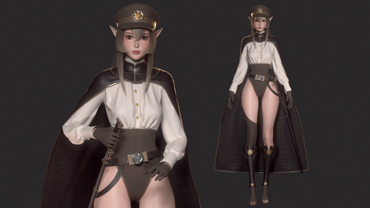 Lyanna - Steampunk Commander Elf Girl