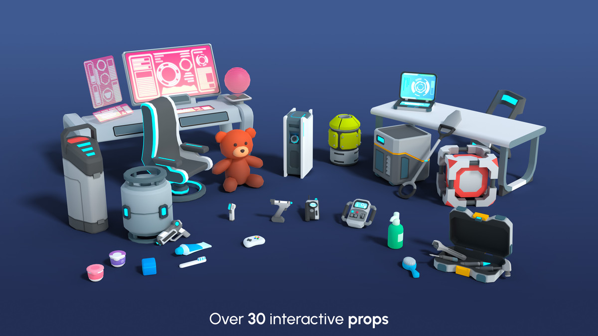 Astronaut Characters Mini - Low Poly Animated Pack