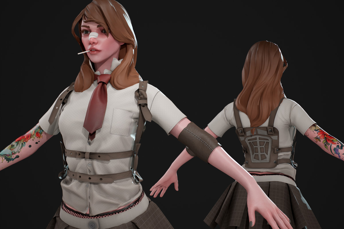 3D Stylized Girl