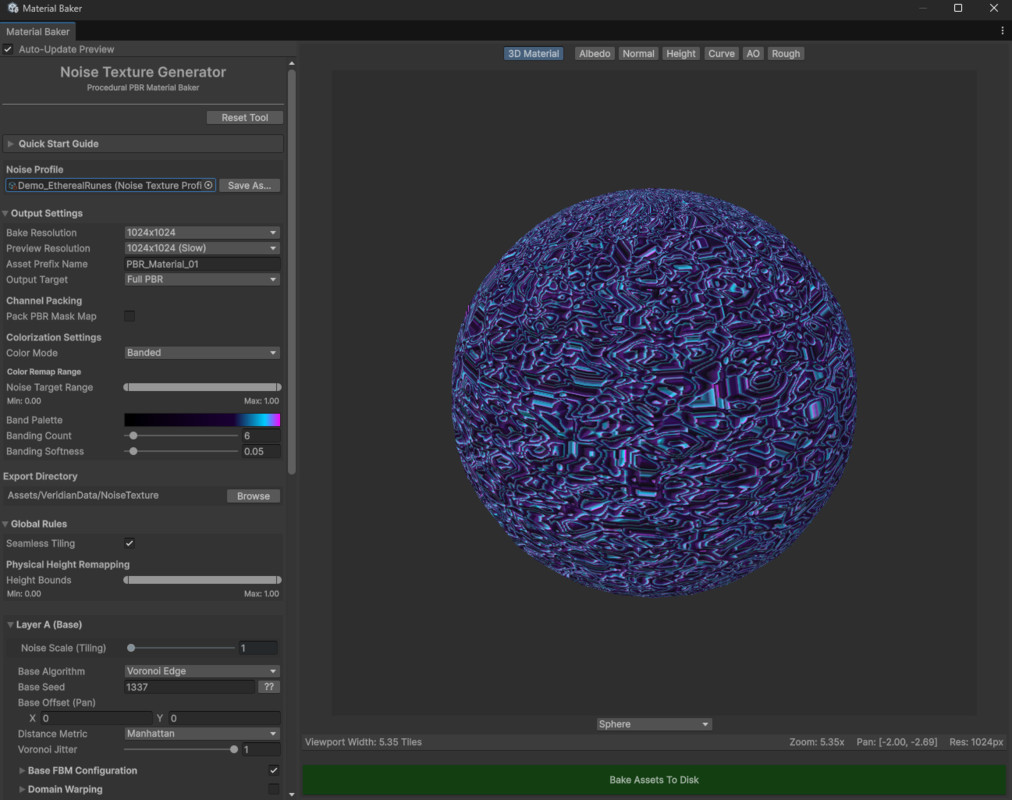 Noise Texture Generator: Procedural PBR Baker