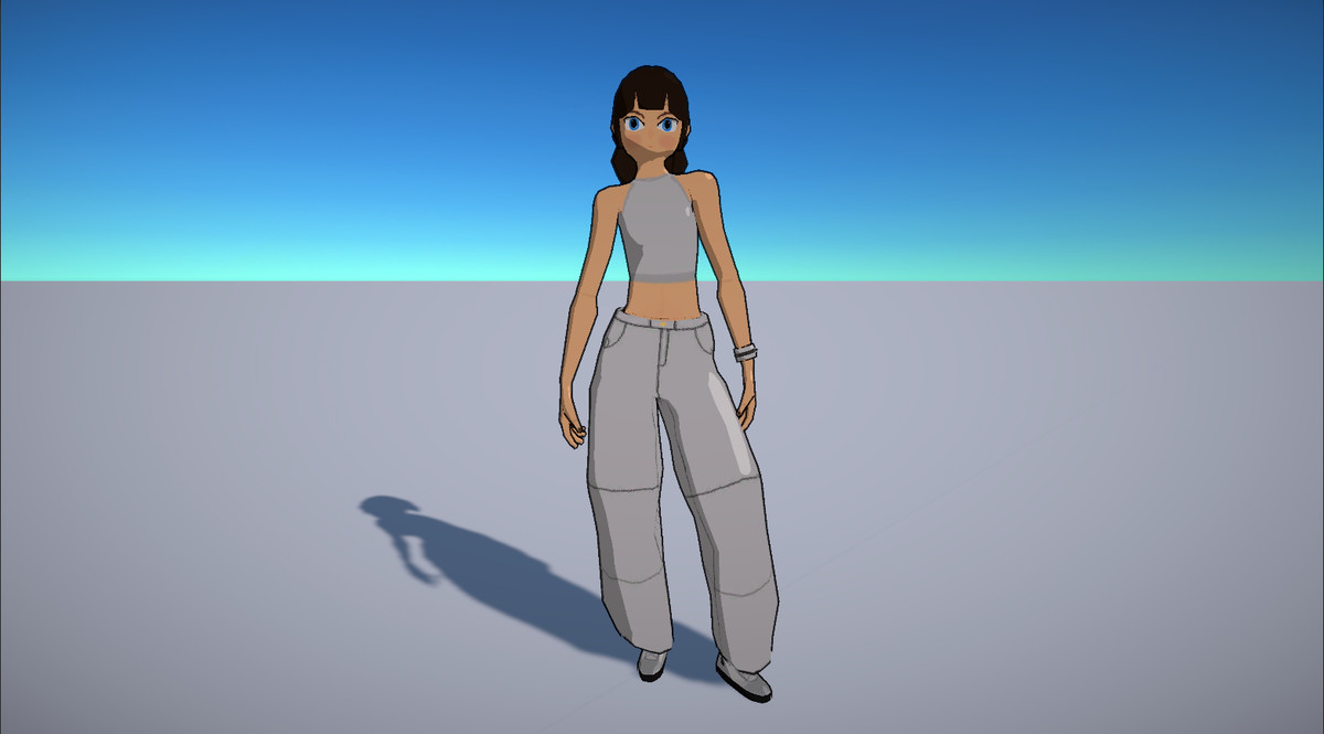 (URP) Casual Boy & Girl low poly characters