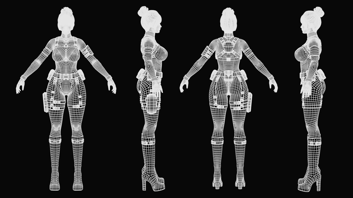 Celestia Black Ops Seraph - Tactical Female Character
