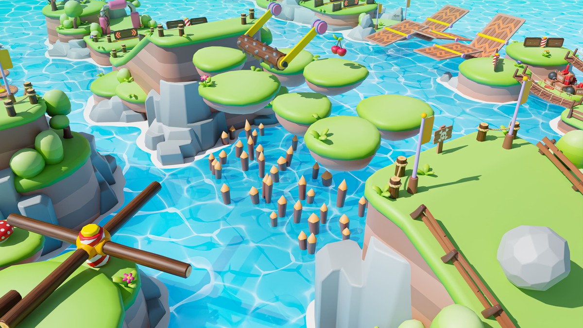 Platformer Deathrun - Low Poly 3D Models Pack