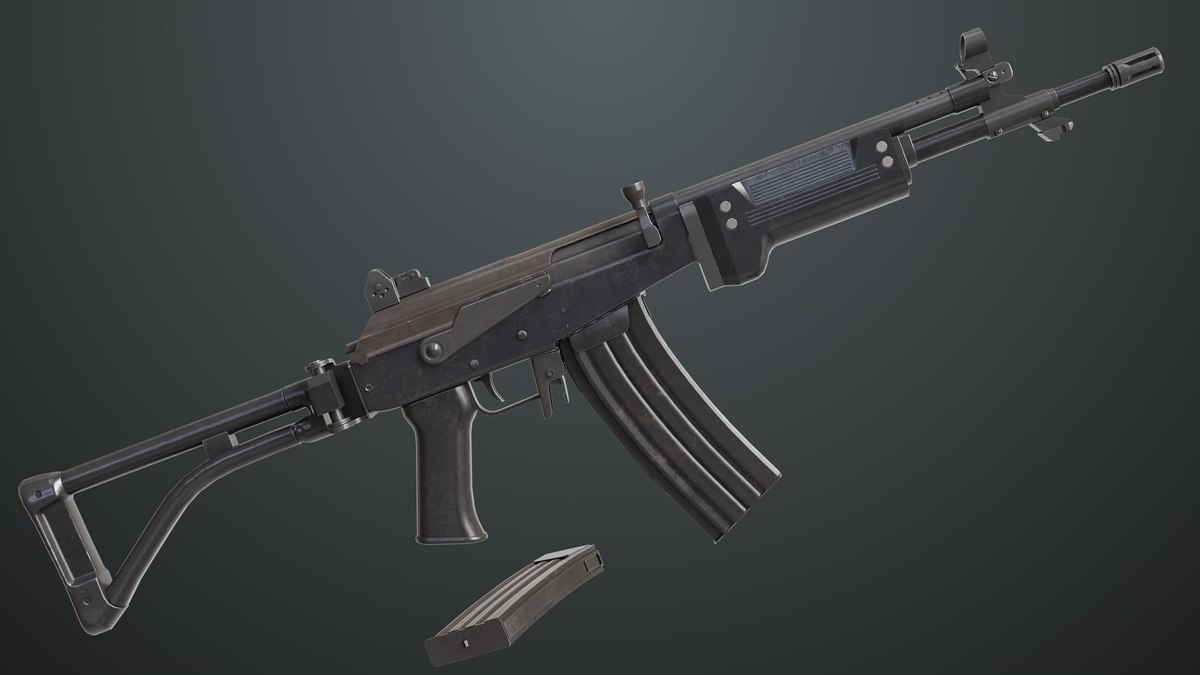 Machine Gun 13 Metal URP HDRP Textures