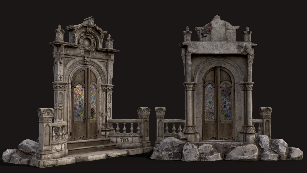 Old Abandoned Door Portal