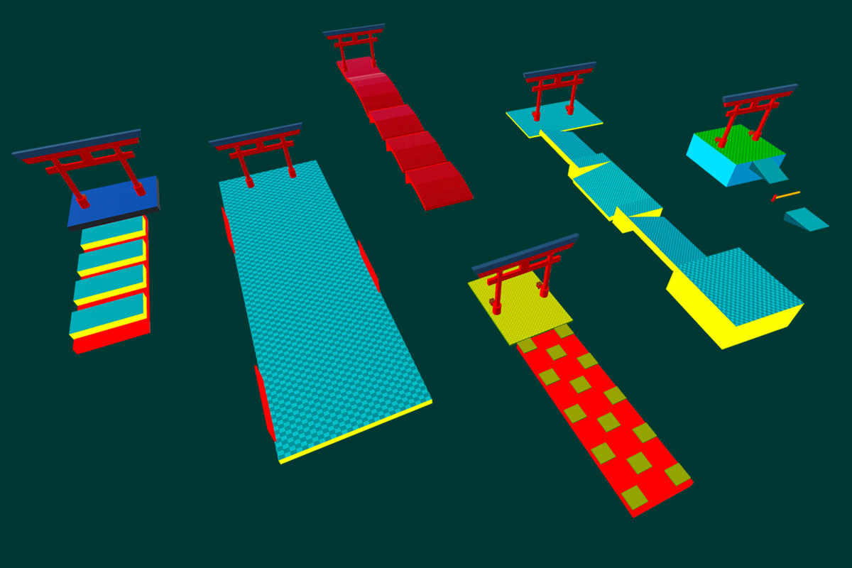Obby Ninja Run Game Level Pack