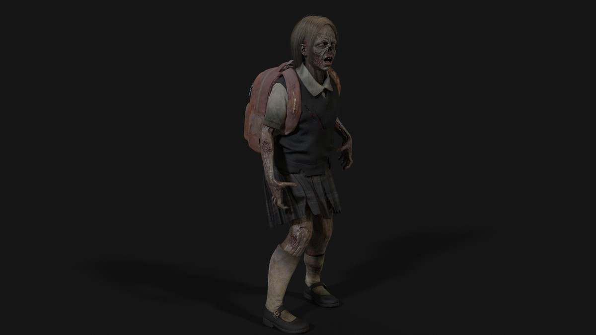 Gradeschooler Girl — American School Zombie Collection