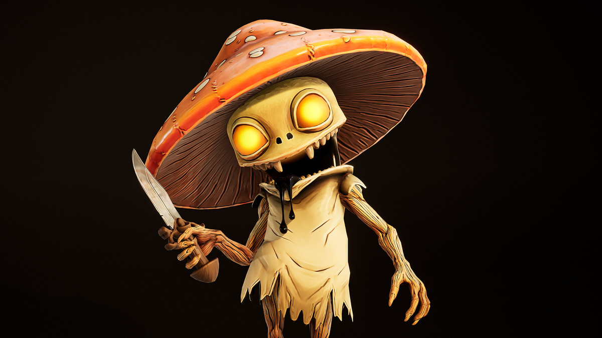 Stylized Mushroom Character Pack – Rigged Game Ready Fantasy Characters