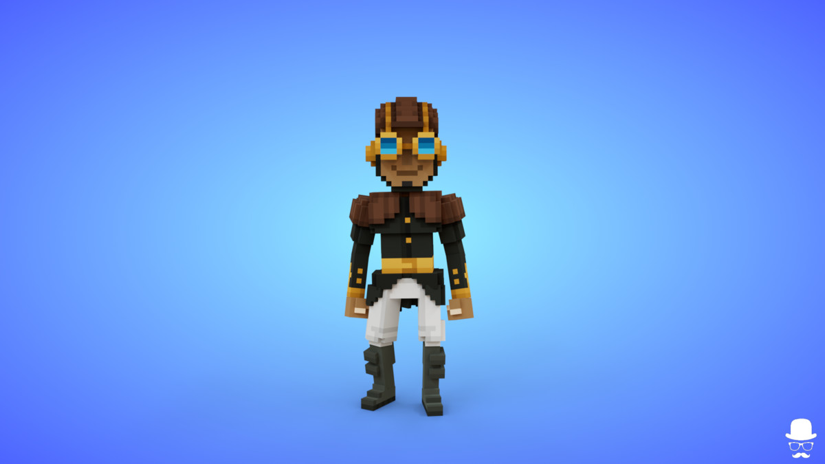 Voxel Steampunk Characters Pack
