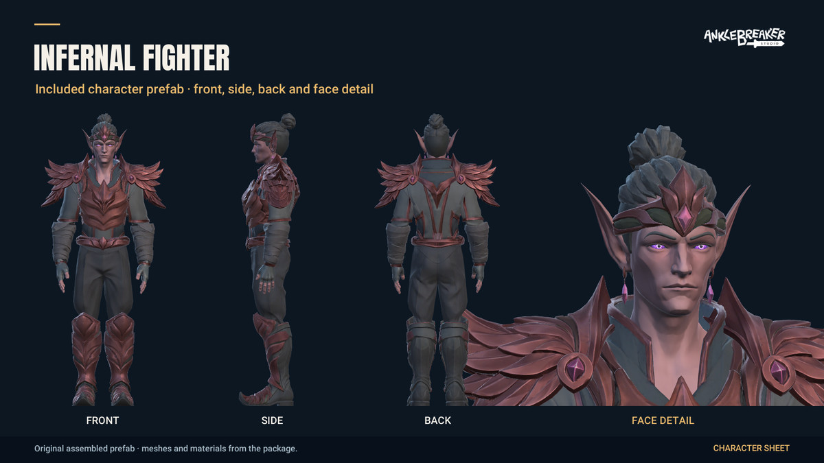 Stylized Elves Characters - Facial & Body Rig