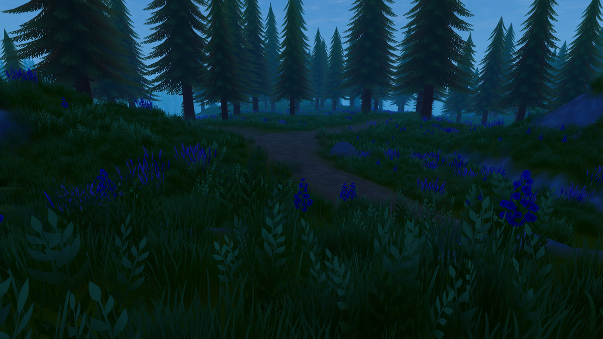 Stylized Poly Nature - 3D Environment + Day Night Cycle & Dynamic Cloud Shadows