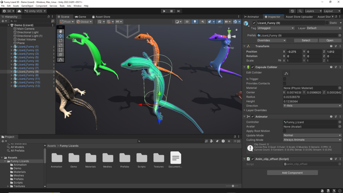 Funny Cute Lizard 3D