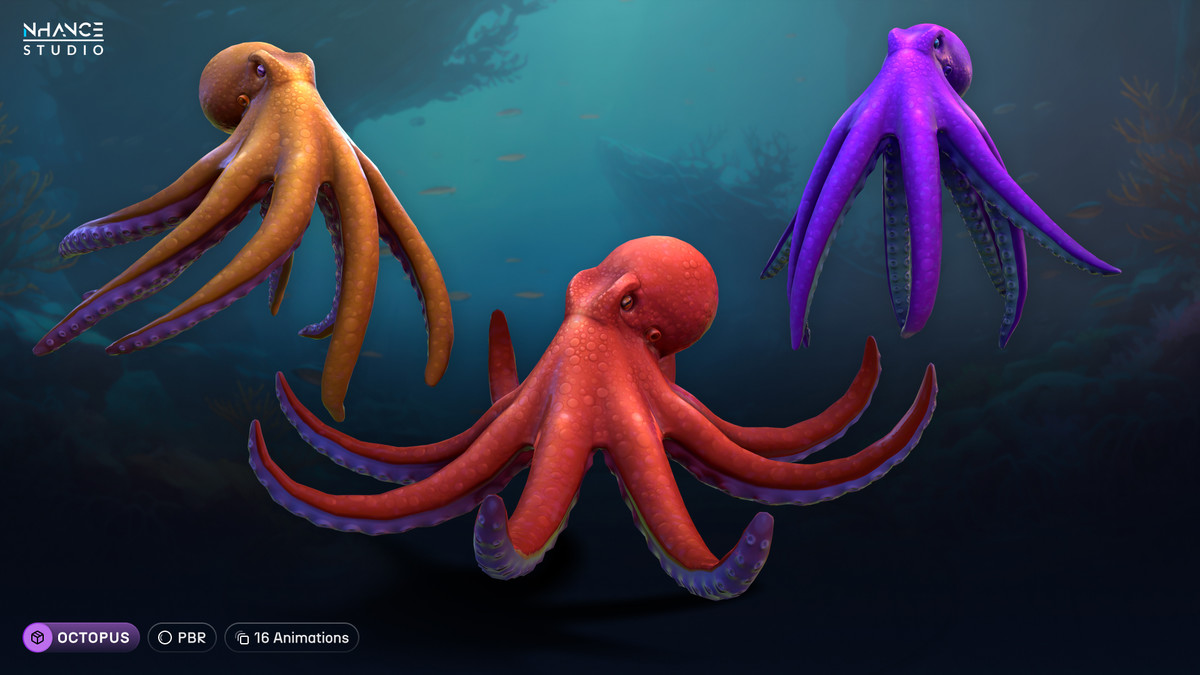 Stylized Sea Animals Bundle