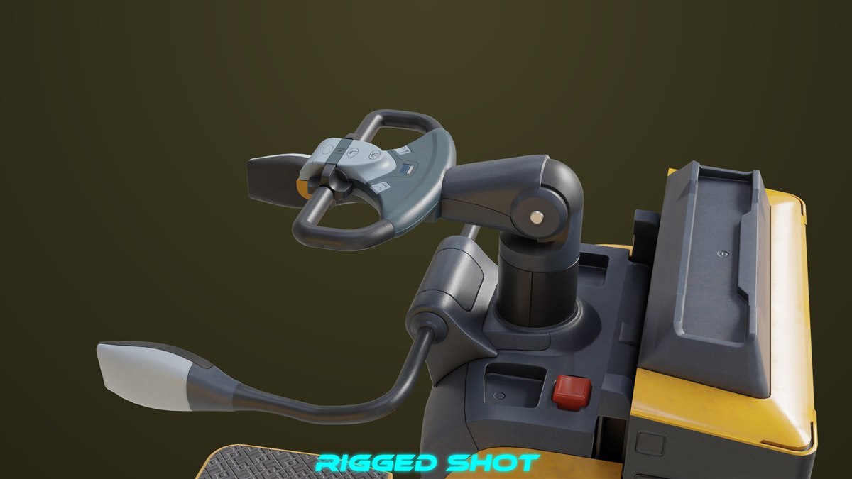 Forklift Trucks and Pallet Yellow Collection URP HDRP Textures