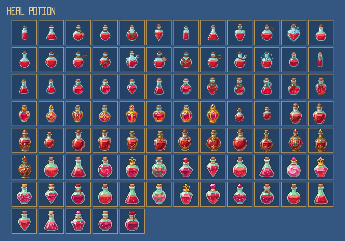 1283 Consumables Icons – Mega RPG Consumables Pack