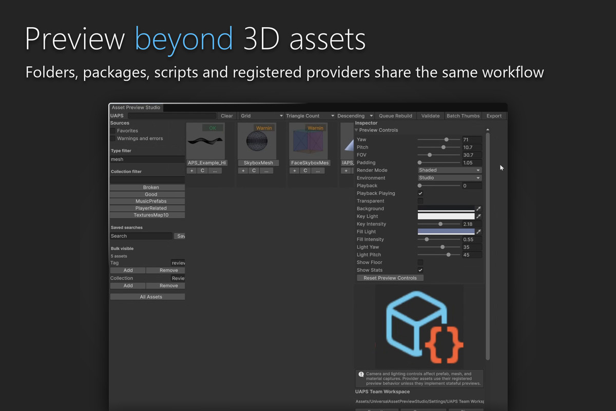 Universal Asset Preview Studio - Thumbnails, Catalogs & Asset QA