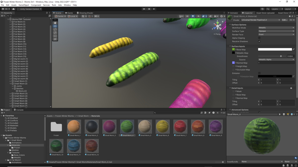Frozen Winter Worms(Customizable)