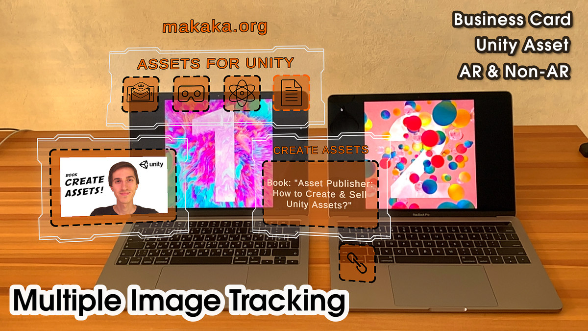 Business Card 3D and AR with Multiple Image Tracking