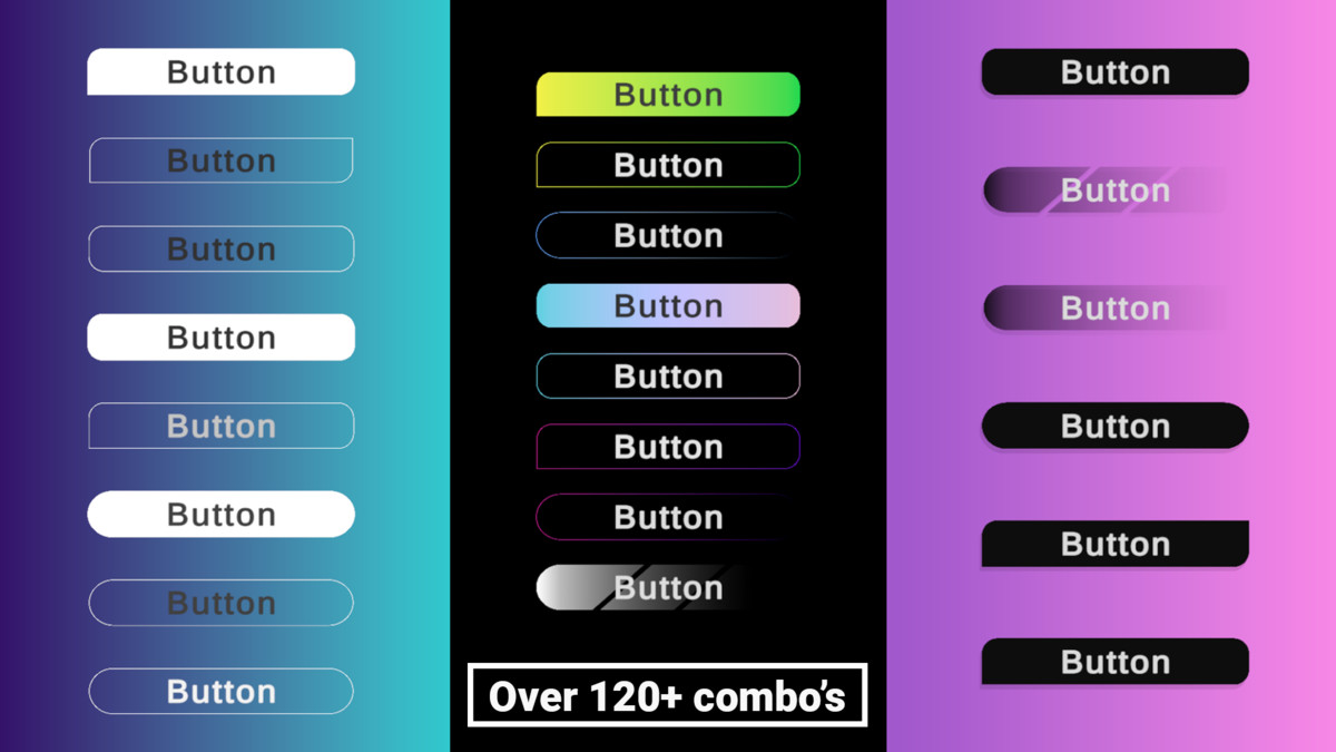 Clean UI Button Collection – Mobile & PC Ready
