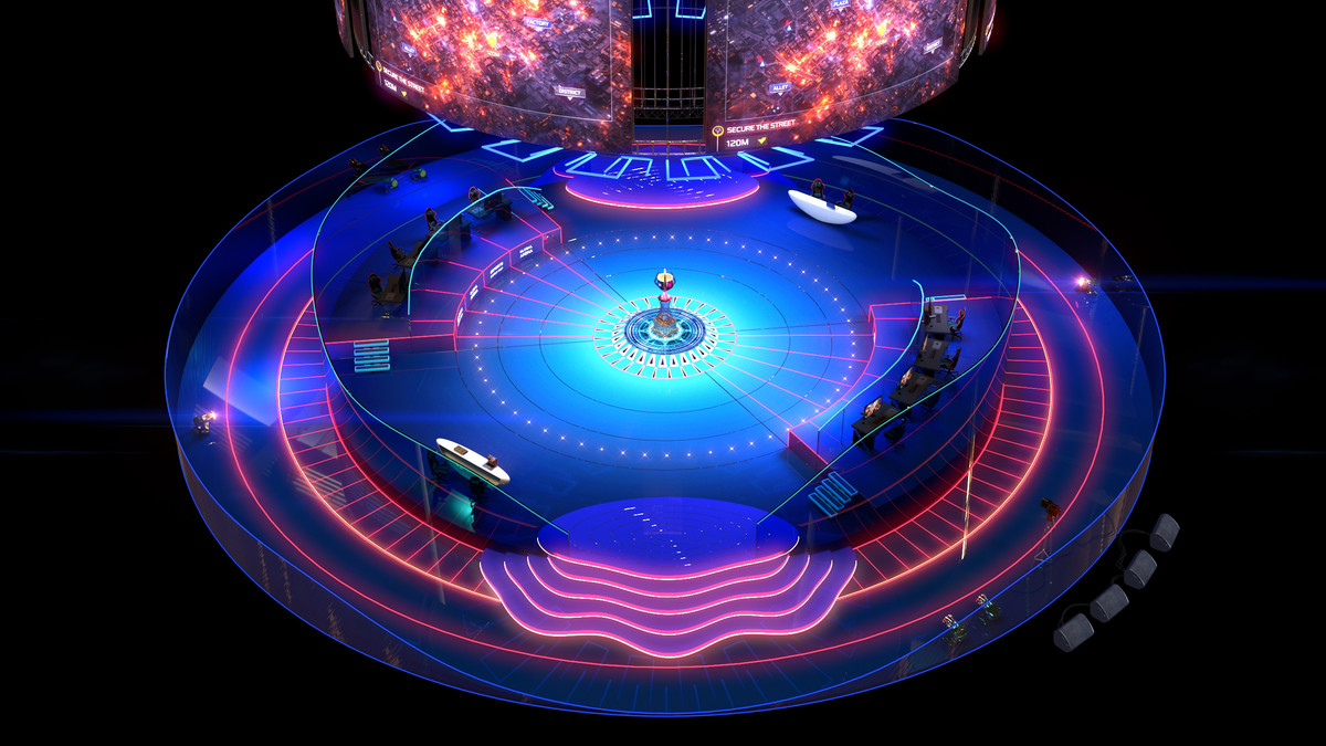 Esports Stage Environment - Futuristic 3d Arena Interior (Gaming Tournament Cup)