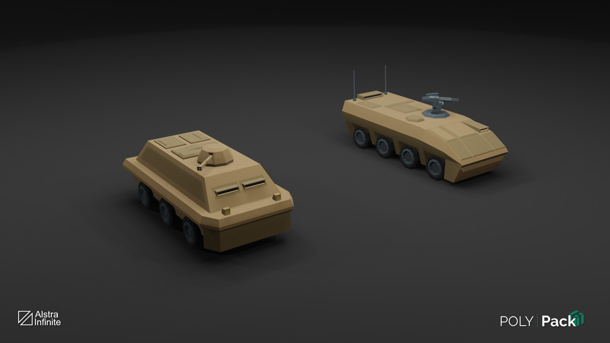 Military Vehicles - PolyPack - Low Poly Assets